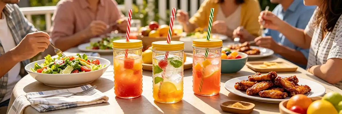 Wide Mouth Glass Drinking Bottle