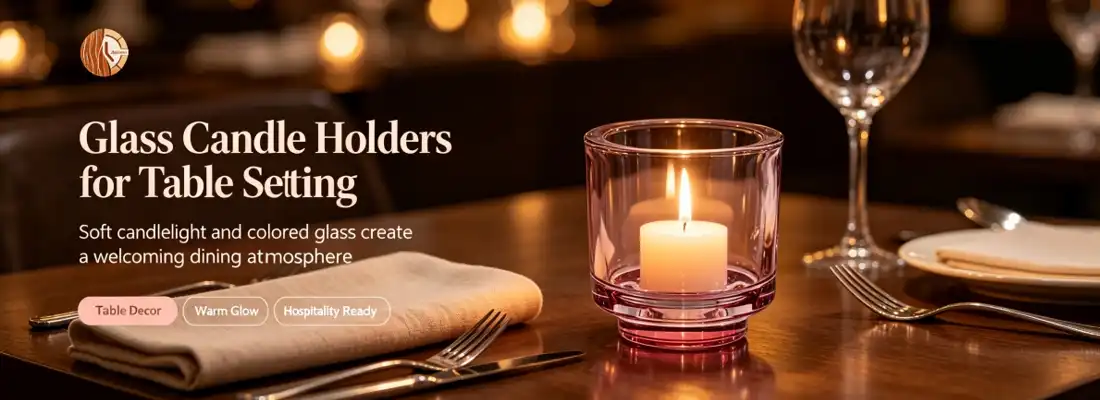 Heavy Base Clear Glass Candle Jars