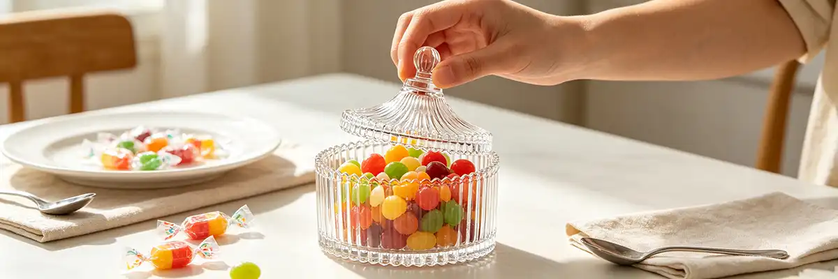 Glass Candy Jar Glass Candy Jar