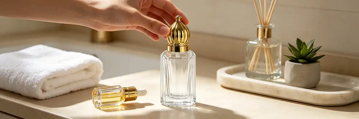 essential oil bottles