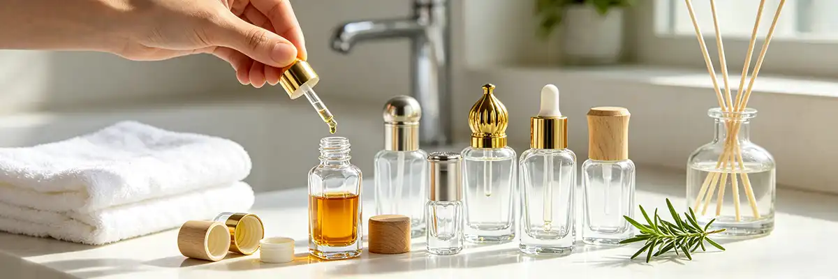 essential oil bottles