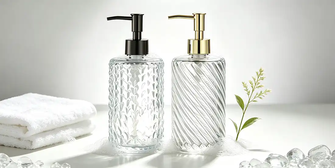 glass soap dispenser bottles