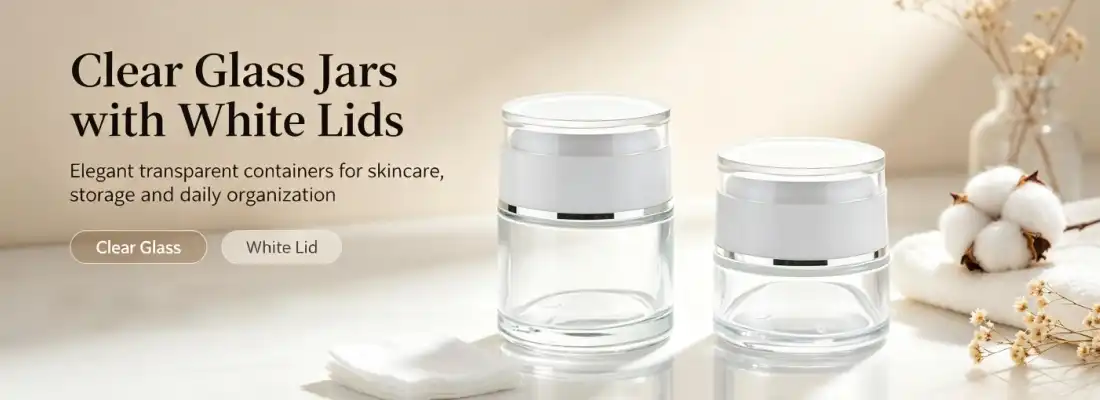 Clear Glass Cream Jars With Lids Clear Glass Cream Jars With Lids