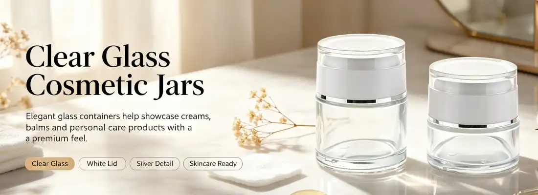 Clear Glass Cream Jars With Lids Clear Glass Cream Jars With Lids