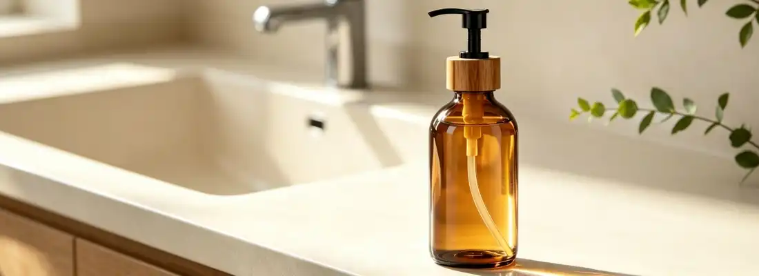 Amber Glass Hand Soap Dispenser Amber Glass Hand Soap Dispenser
