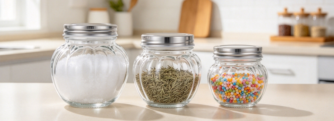 Grape Texture Glass Jars With Lids